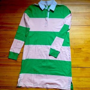 Bright and Fun striped polo style dress.